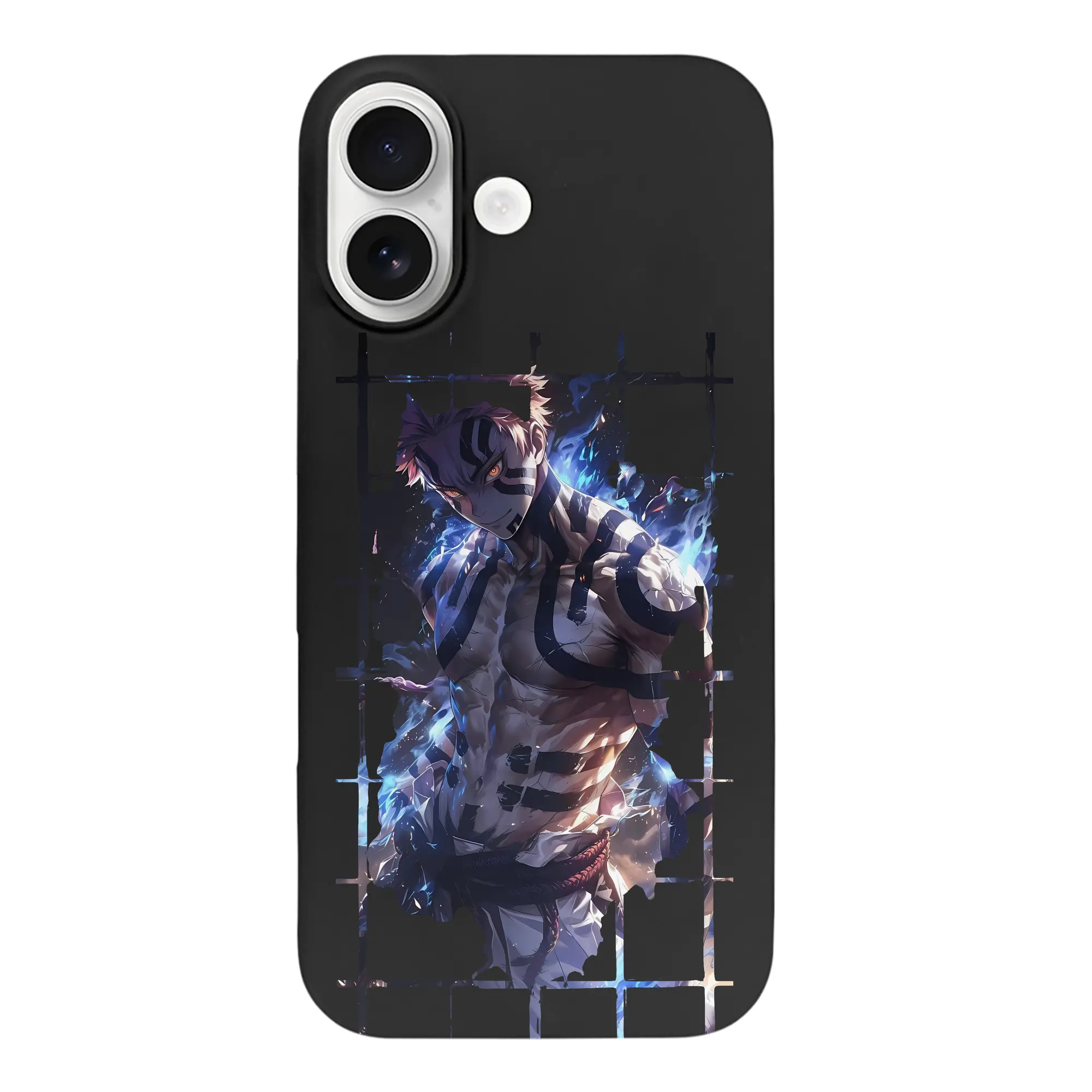 鬼滅の刃 グッズ,猗窩座 - iPhone 17 シリーズ シリコンケース 薄型 耐衝撃 指紋防止 ソフトタッチカバー 精密フィット 傷防止 保護ケース iPhone 17/17 Air/17 Pro/17 Pro Max 対応